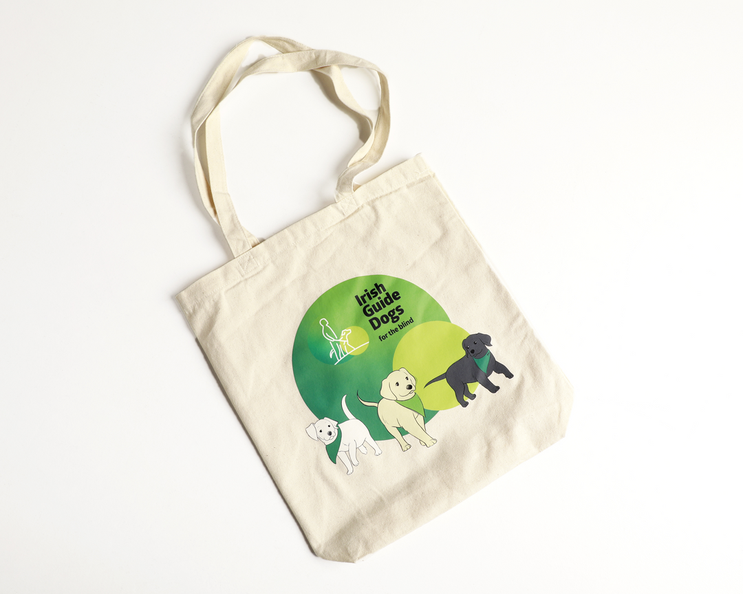 Irish Guide Dogs for the Blind Tote Bag Reusable